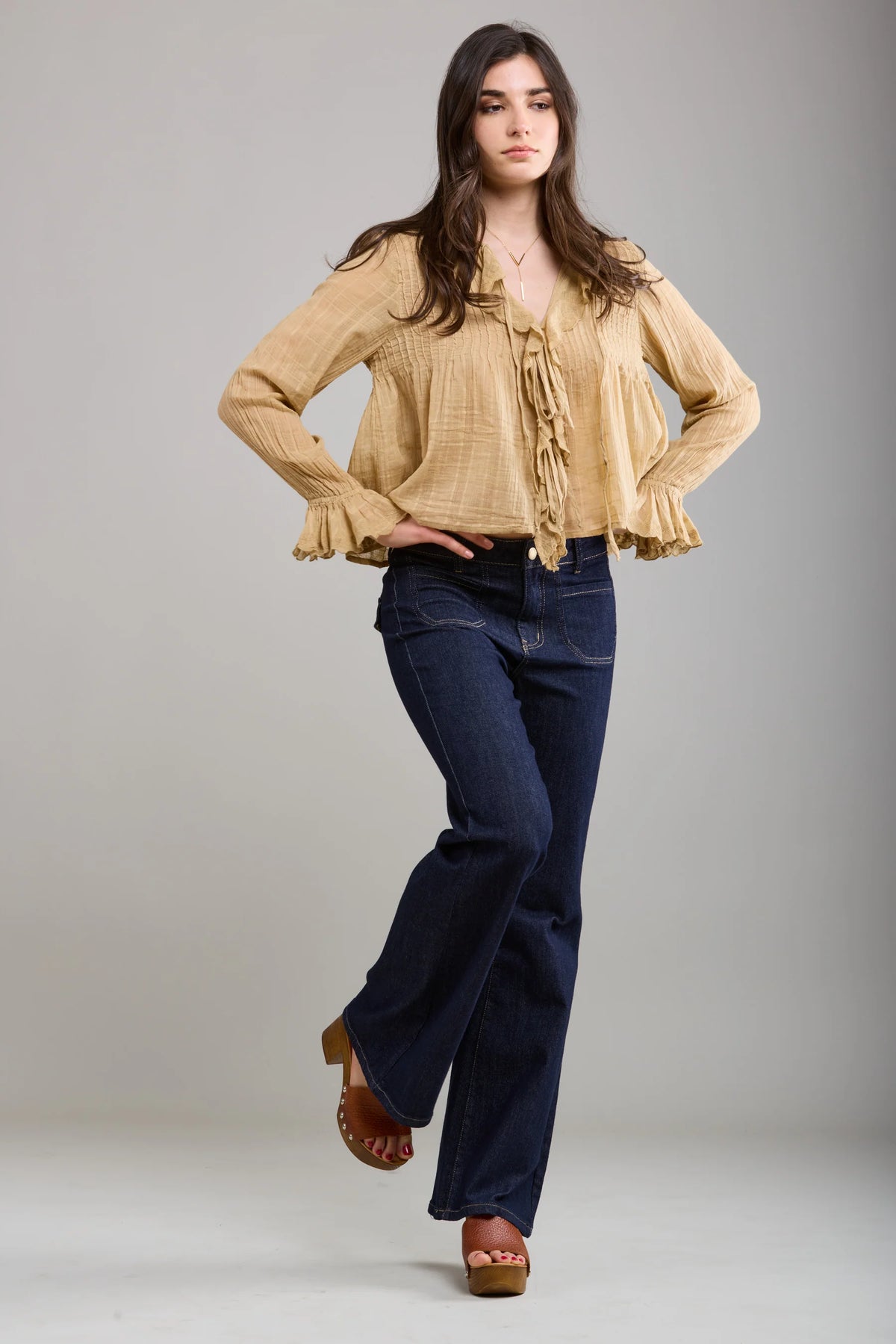 Toxik3 Olian Bootcut Retro Jeans | Raw Blue