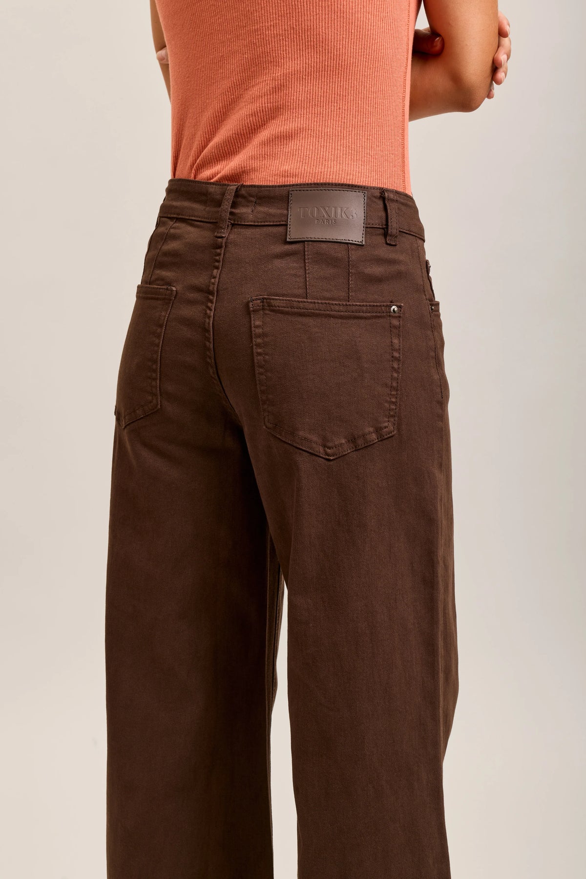 Toxik3 Wide Leg Jeans H2862-1 | Chocolate