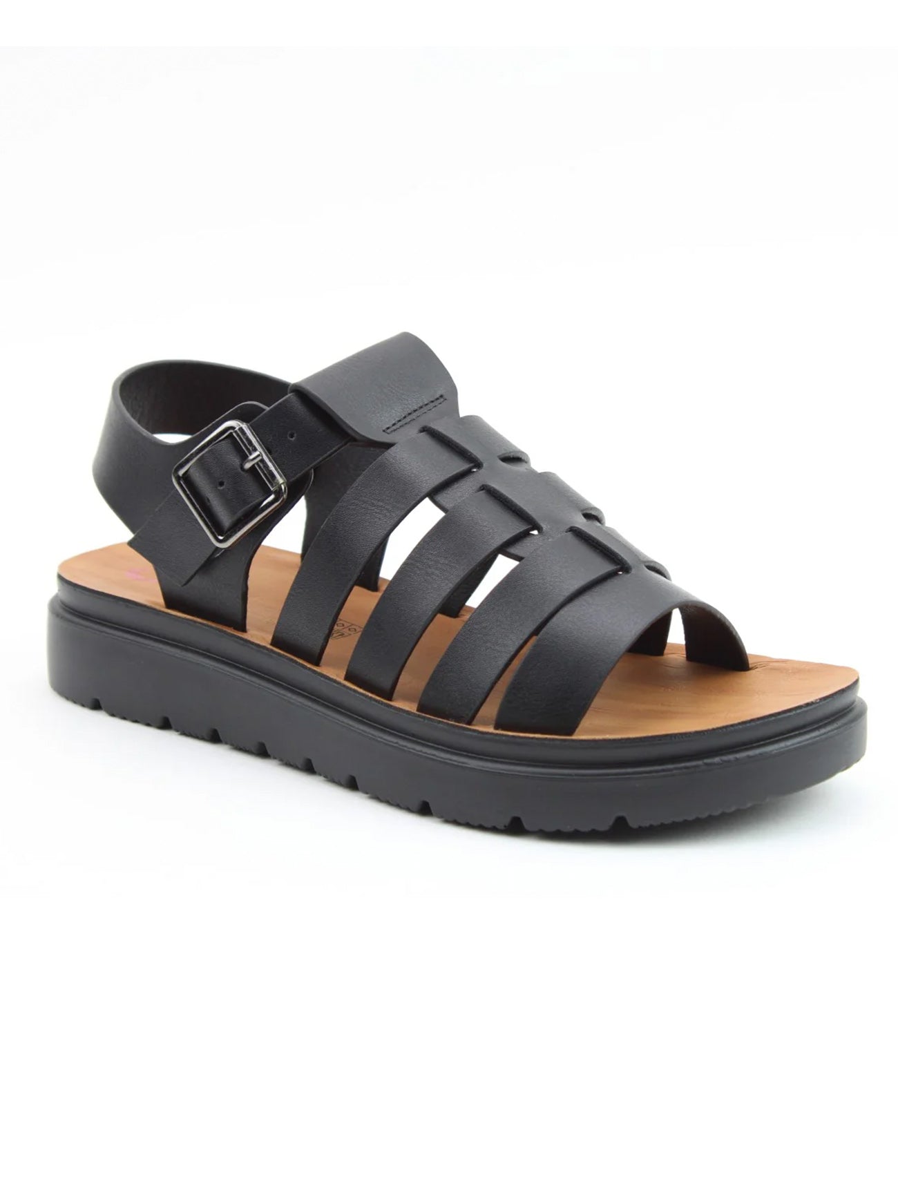 Tania Chunky Comfort Gladiator Sandal | Black