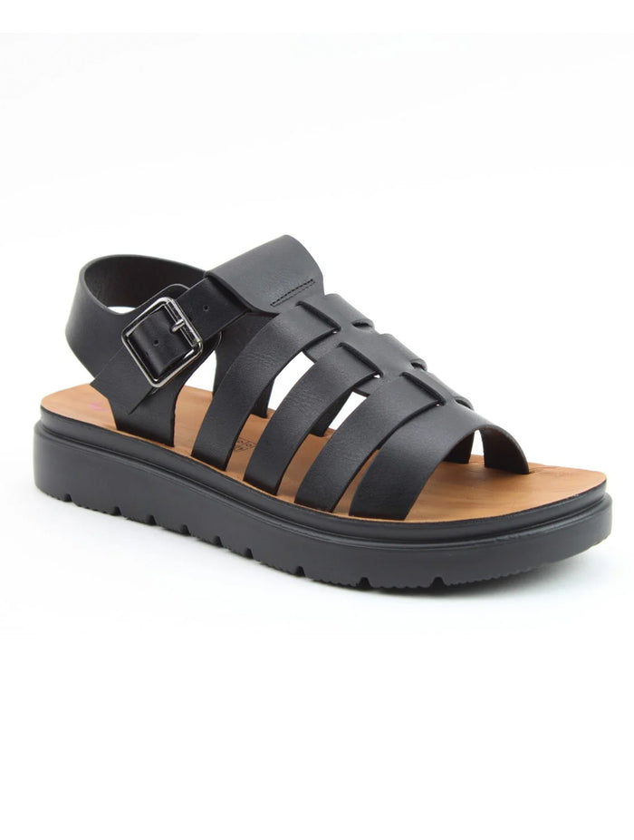 Tania Chunky Comfort Gladiator Sandal | Black