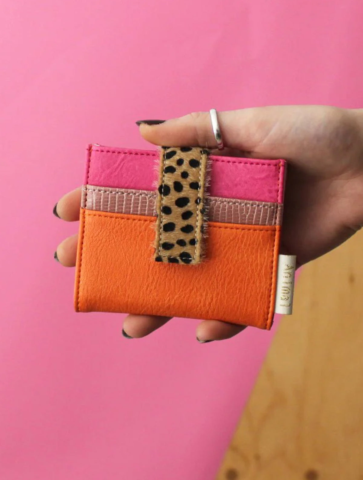 Animal Cheetah Print Fold Over Purse