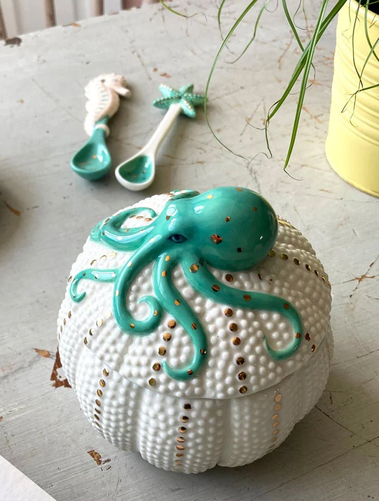 Coral Octopus Pot