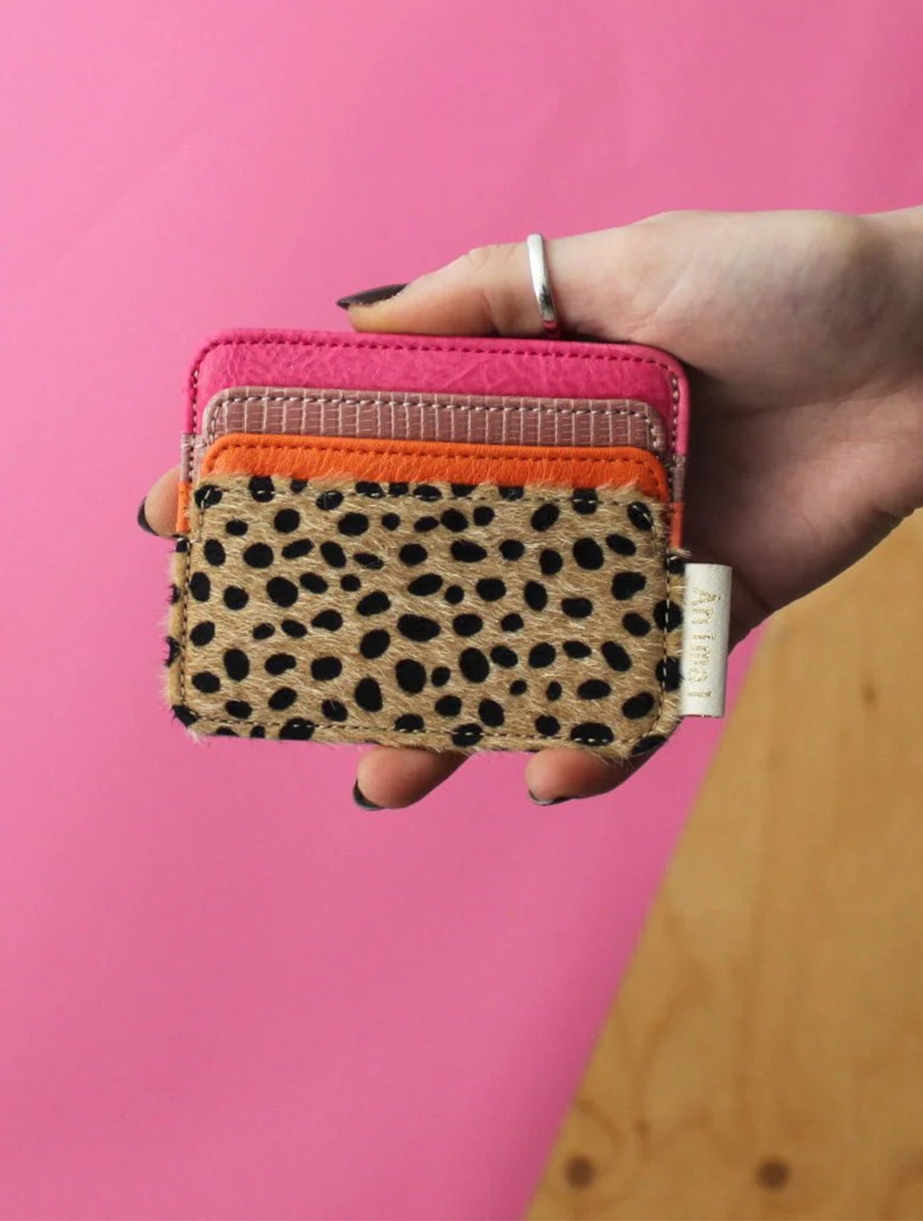 Animal Cheetah Card Holder