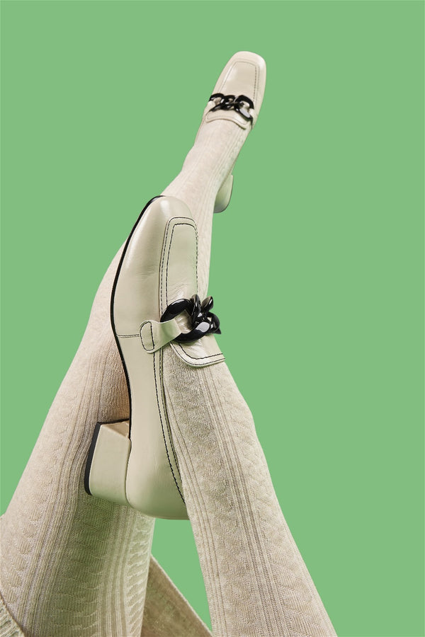Adesso | Hana Vanilla Heeled Loafer