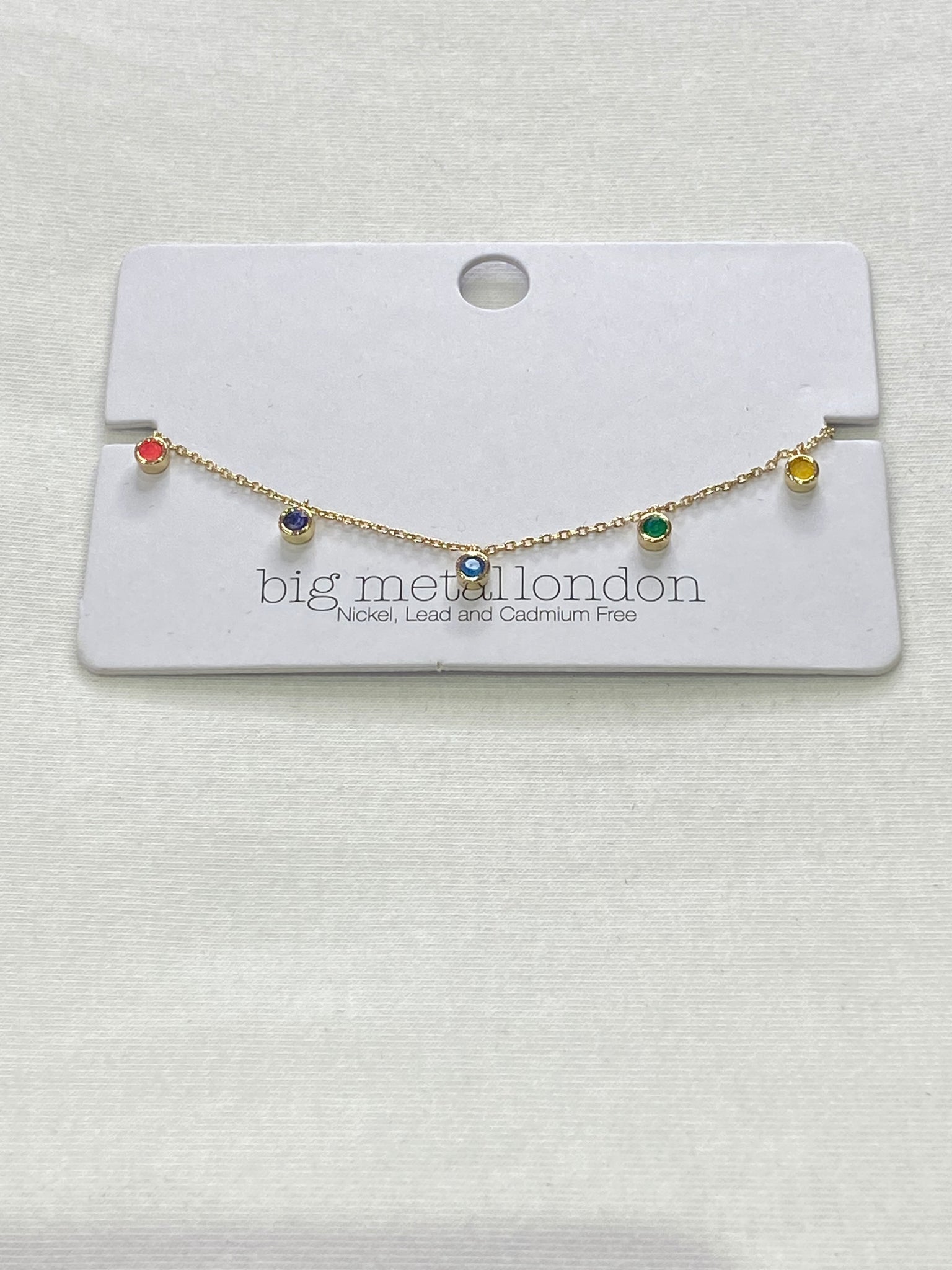 Rachel Rainbow Stone Bracelet | Gold