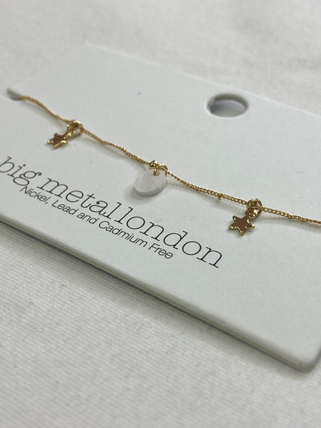 Monica Shell Bracelet | Gold Star