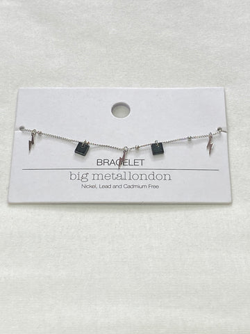 Monica Shell Bracelet | Silver Lightning