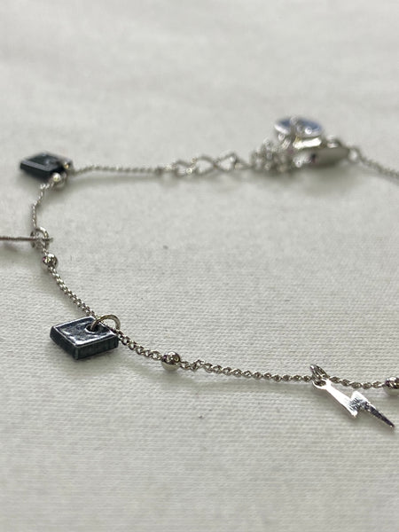 Monica Shell Bracelet | Silver Lightning