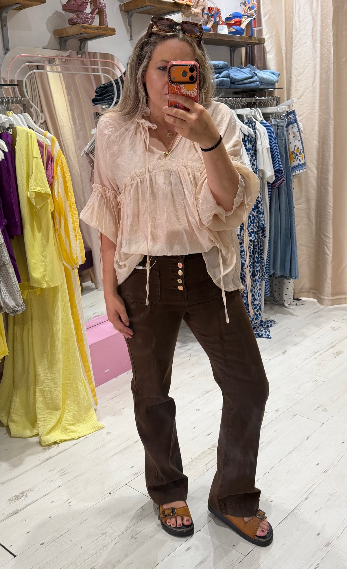 Folyrose Retro Wide Leg Jeans | Rich Chocolate