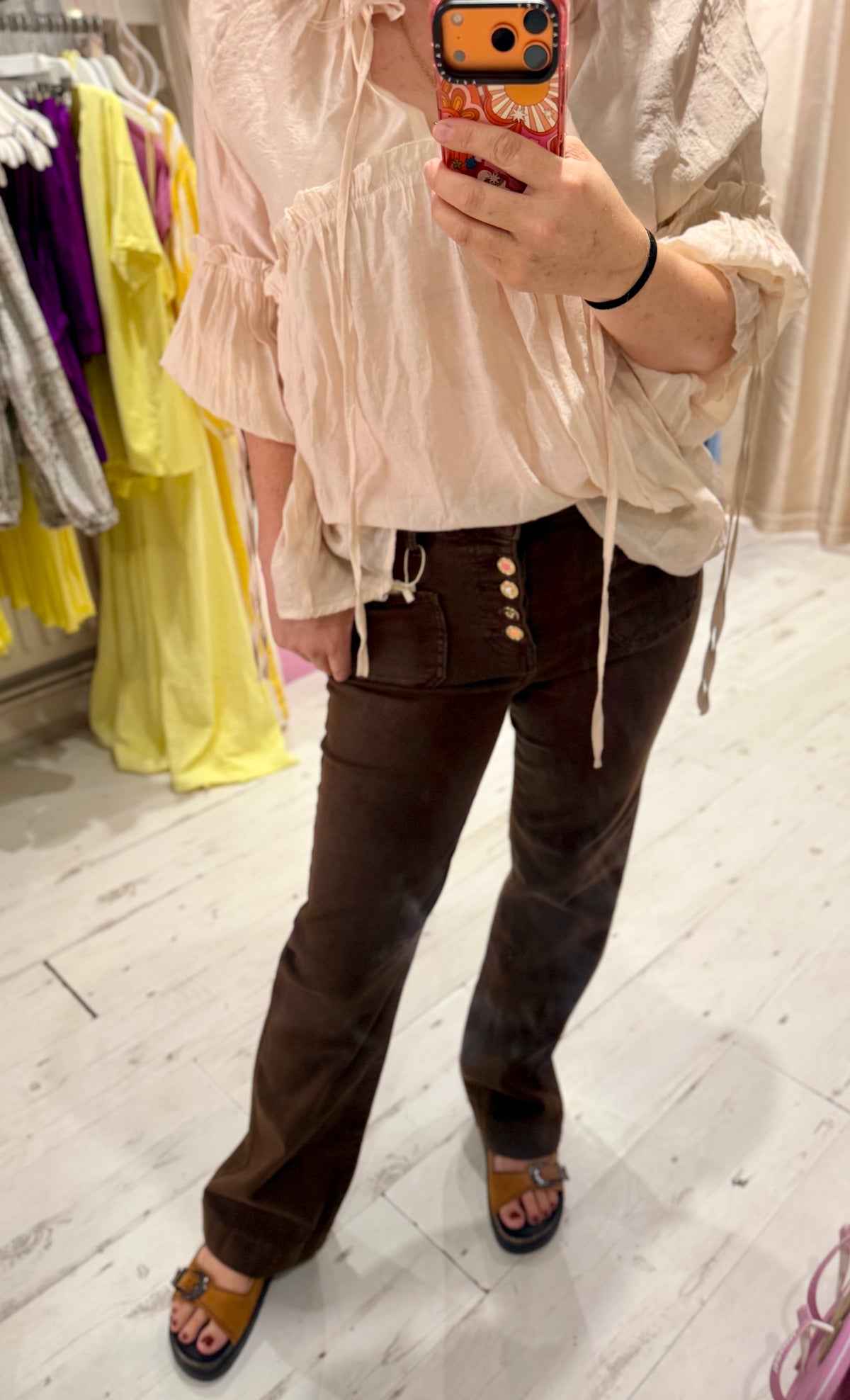 Folyrose Retro Wide Leg Jeans | Rich Chocolate