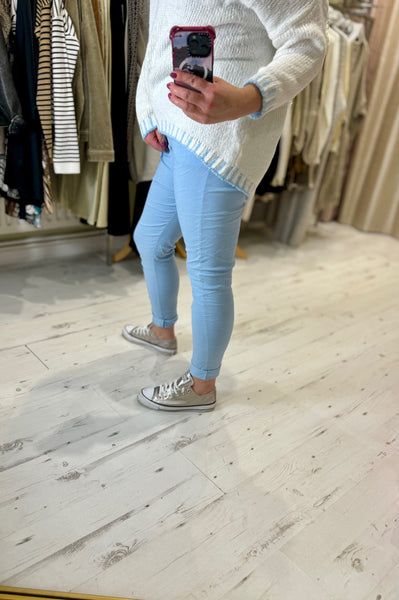 Magic Trousers (Crushed) | Light Blue