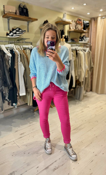 Magic Trousers (Crushed) | Bright Pink