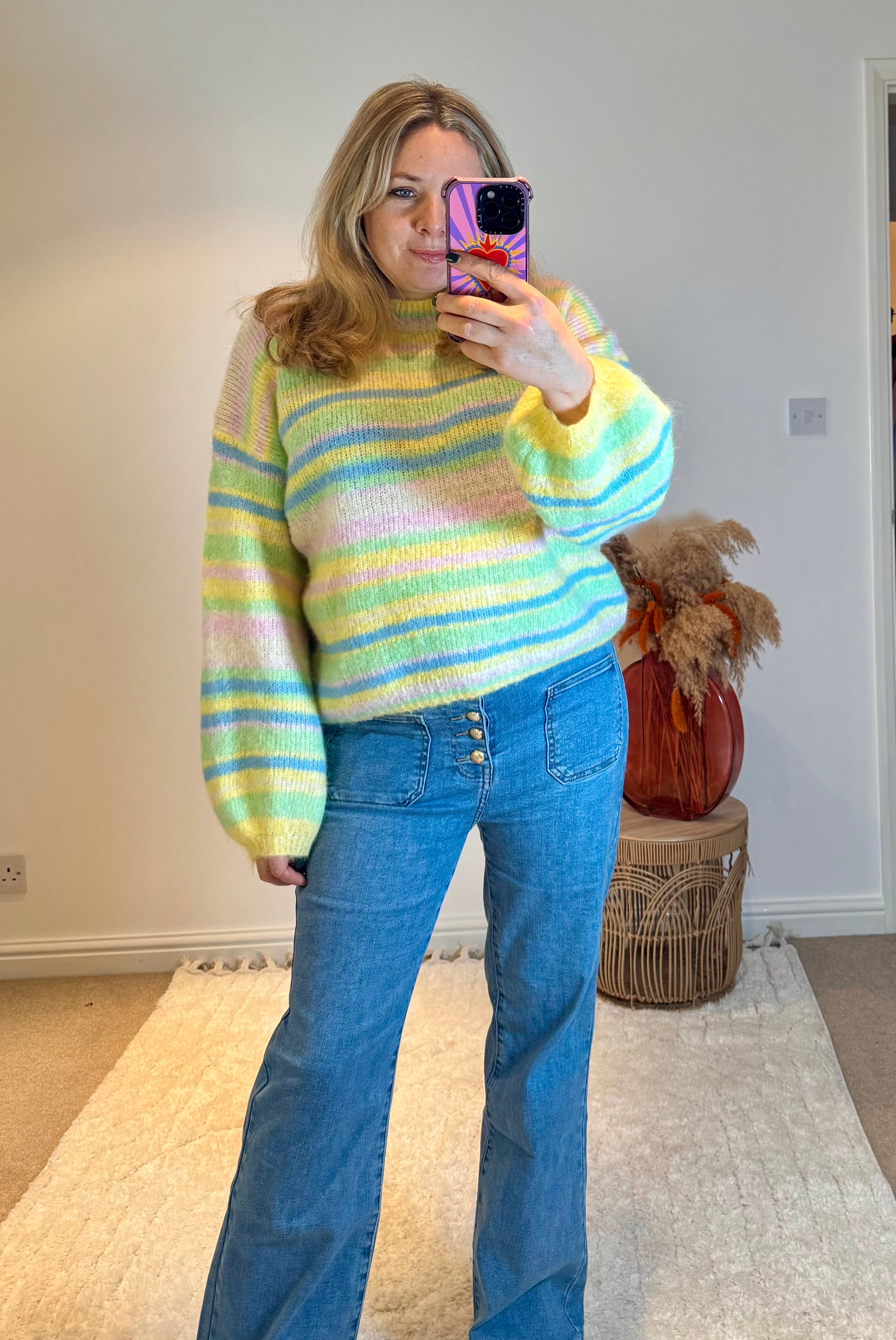 Citrus Candy Stripe Jumper | Multi