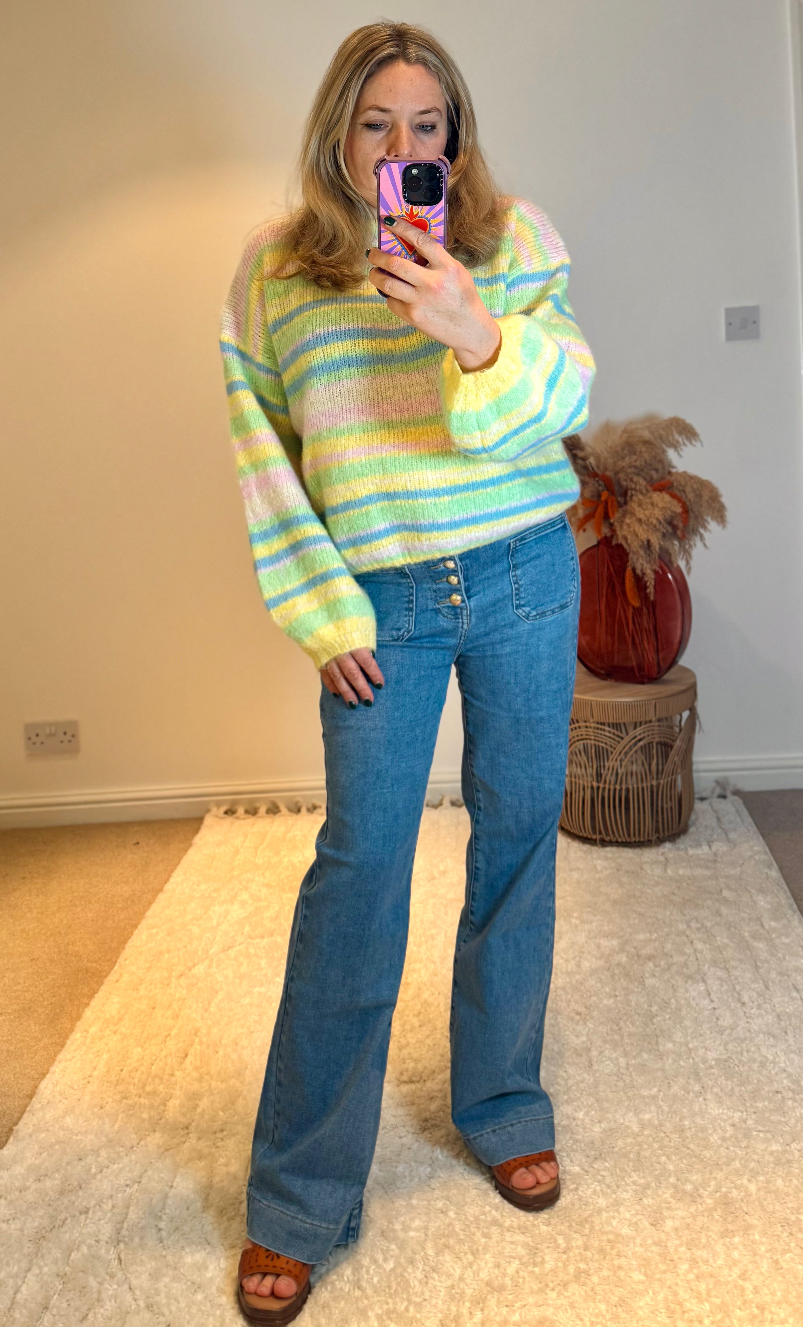 Citrus Candy Stripe Jumper | Multi