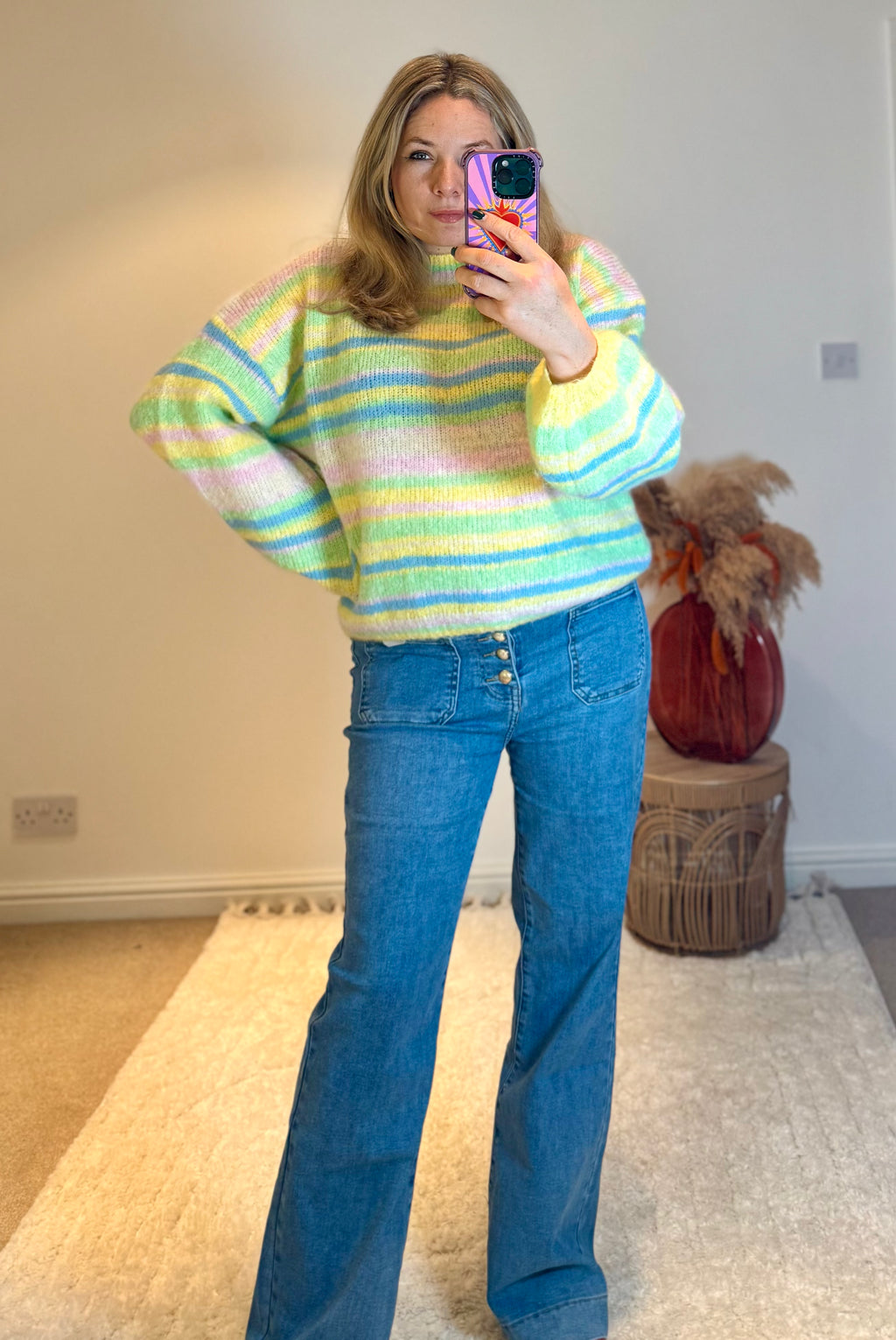 Citrus Candy Stripe Jumper | Multi