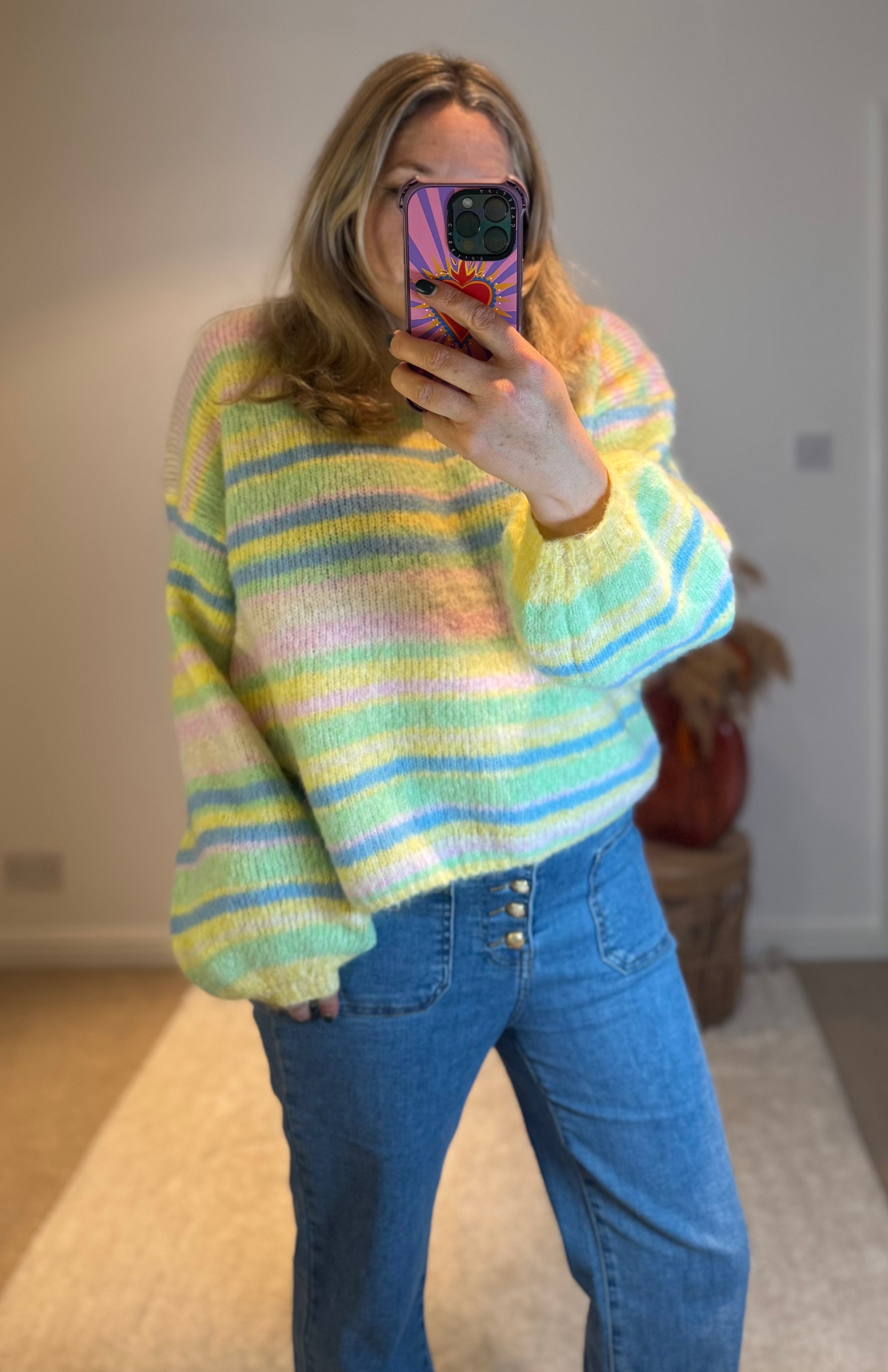 Citrus Candy Stripe Jumper | Multi