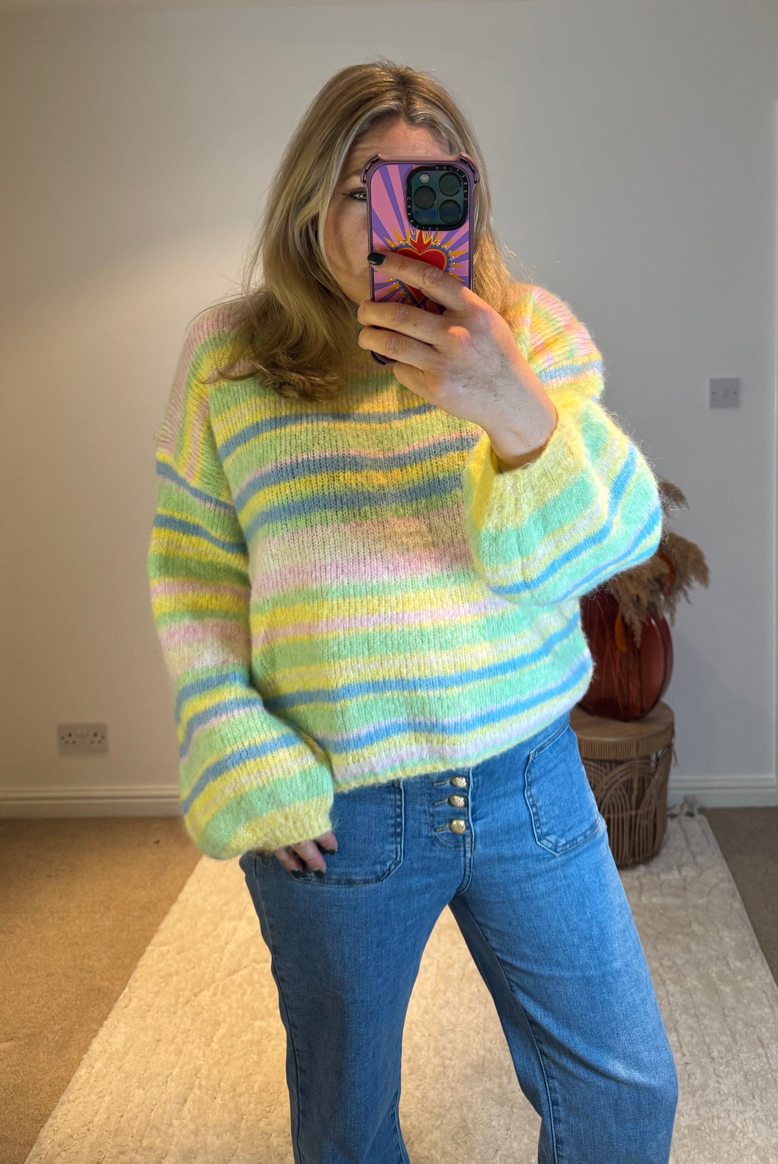 Citrus Candy Stripe Jumper | Multi