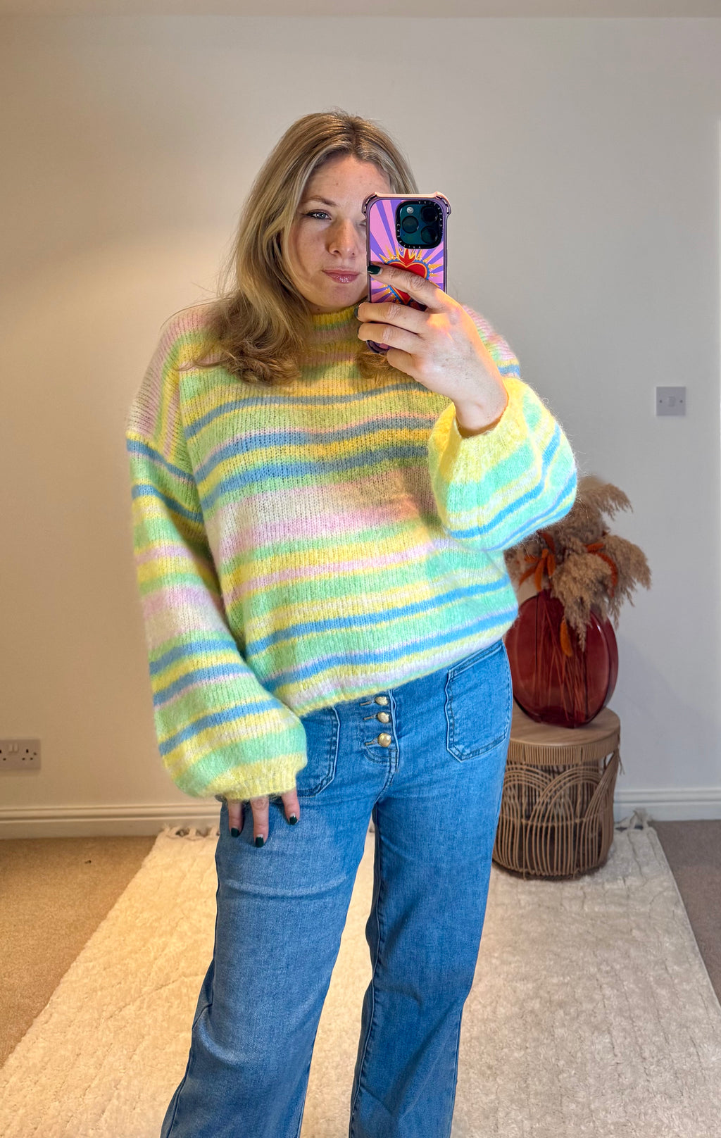 Citrus Candy Stripe Jumper | Multi