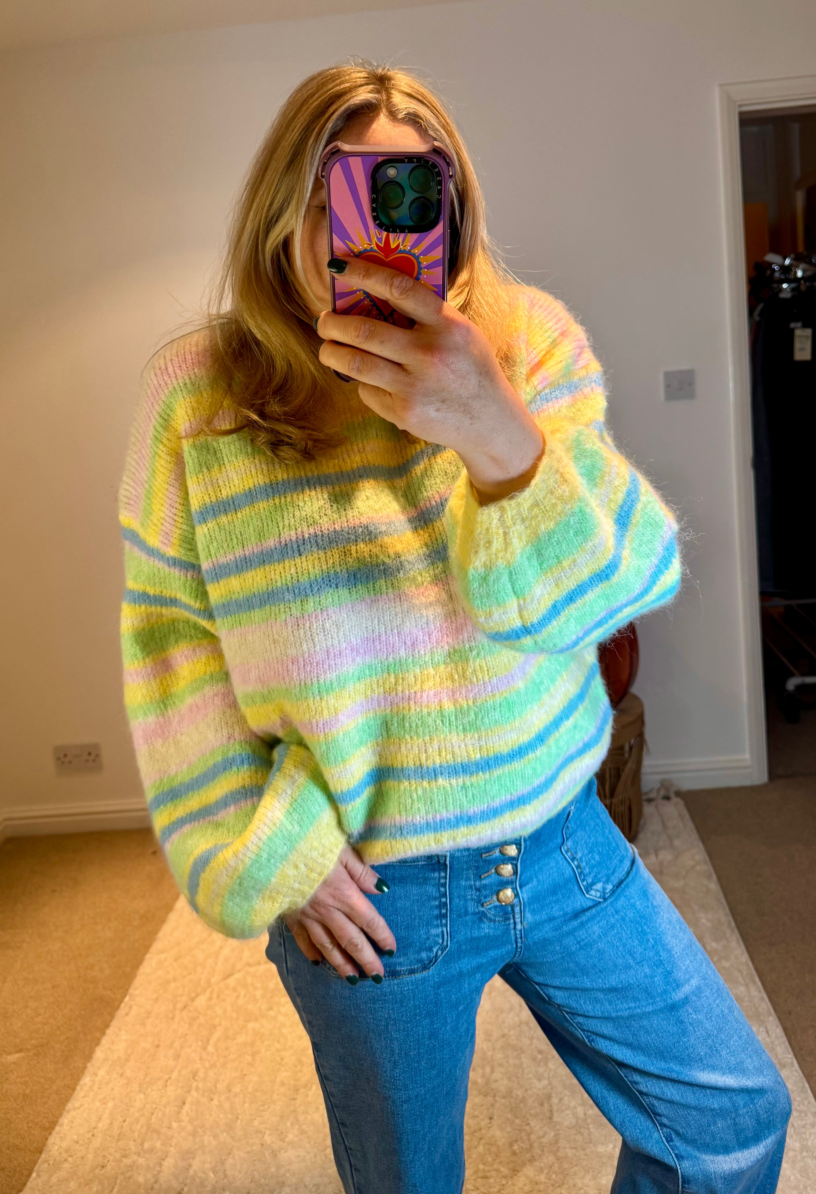 Citrus Candy Stripe Jumper | Multi