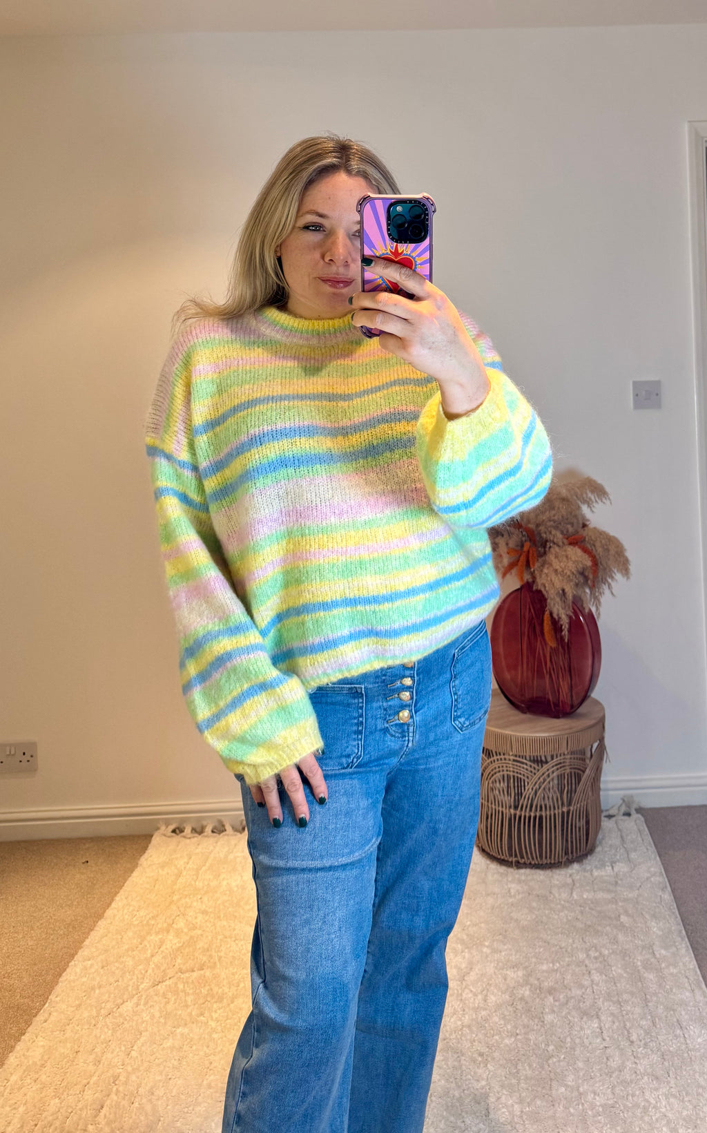 Citrus Candy Stripe Jumper | Multi