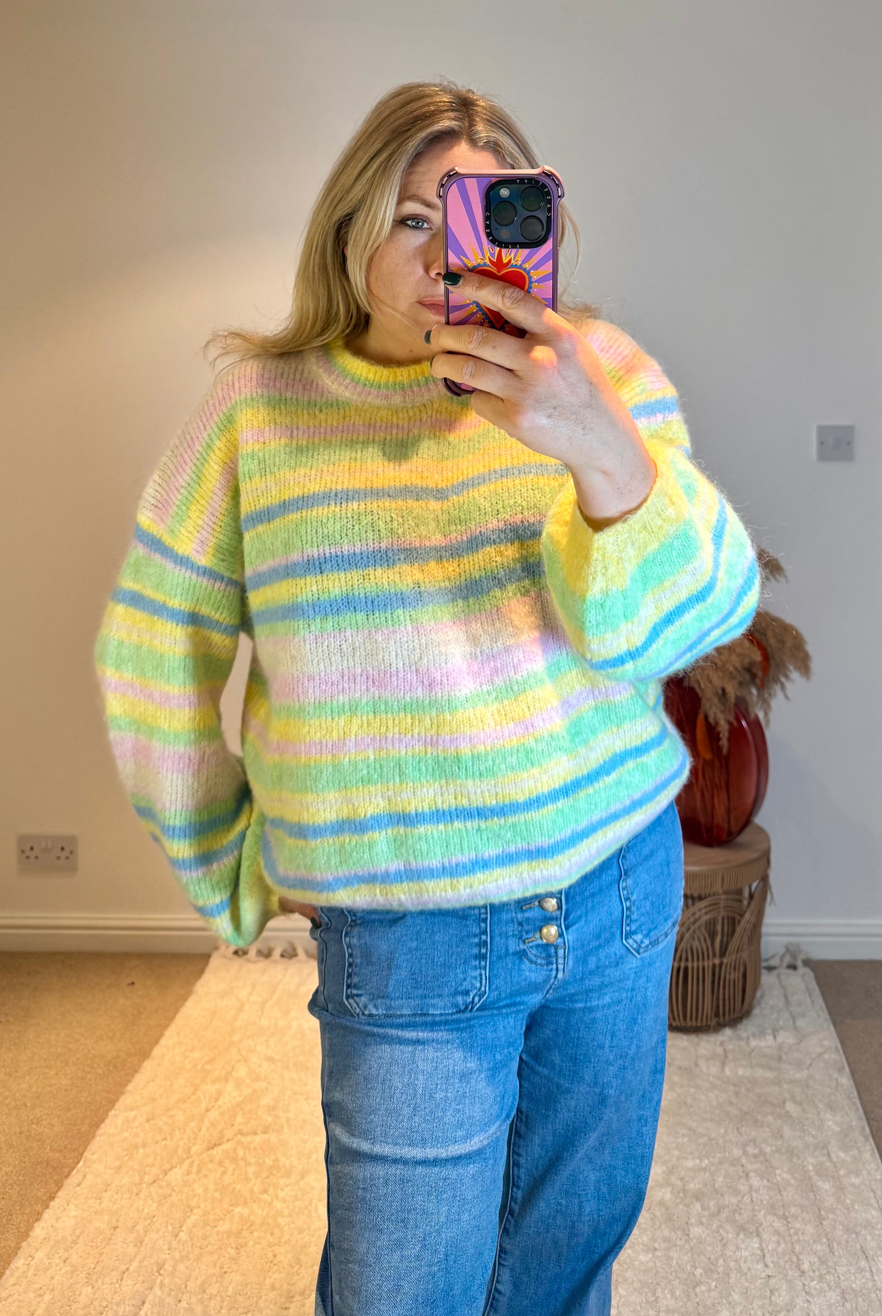 Citrus Candy Stripe Jumper | Multi