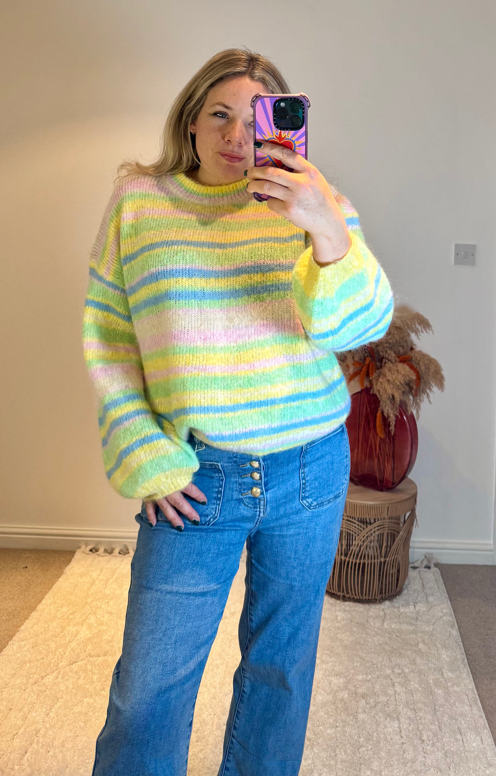 Citrus Candy Stripe Jumper | Multi