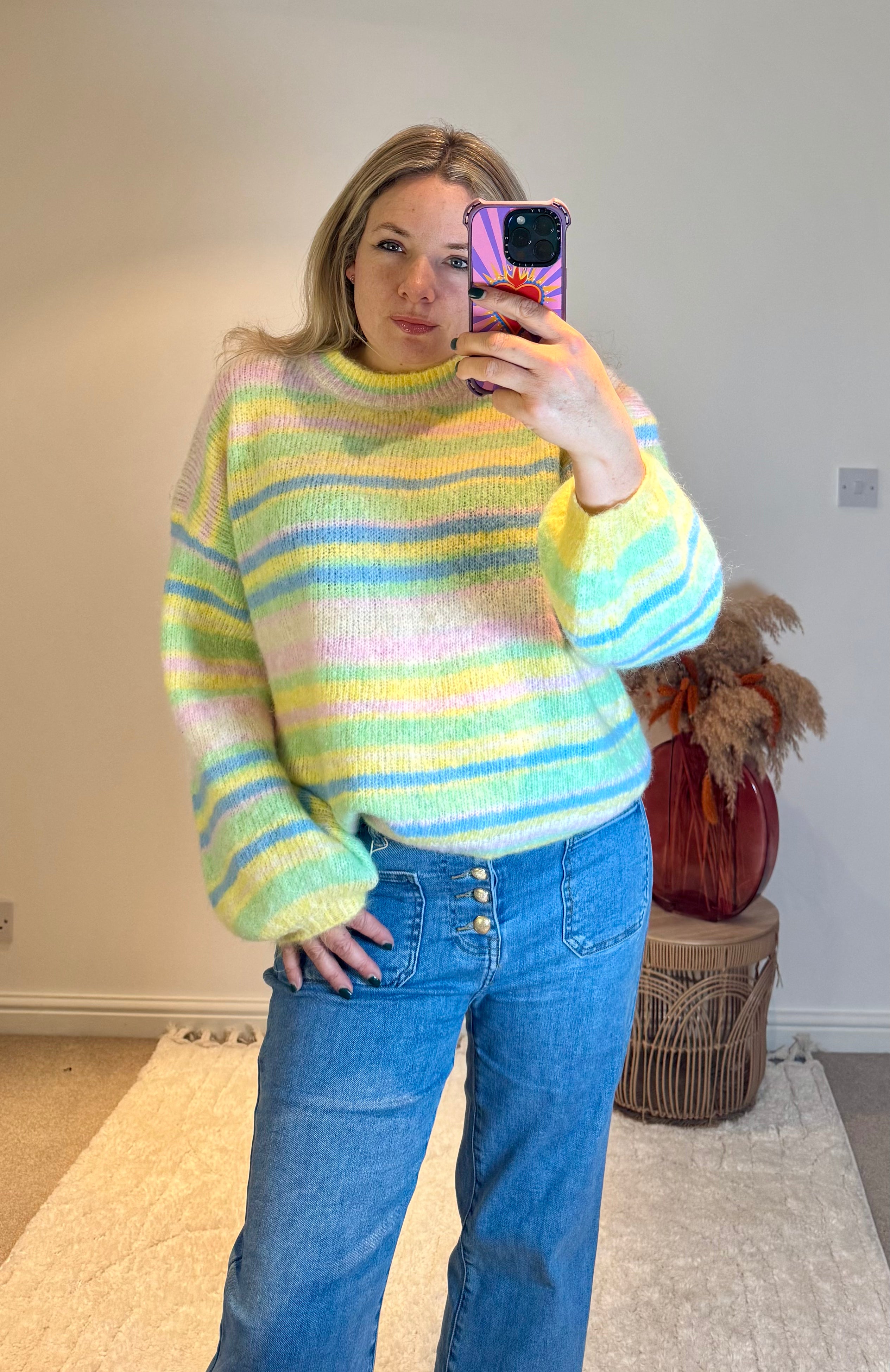 Citrus Candy Stripe Jumper | Multi
