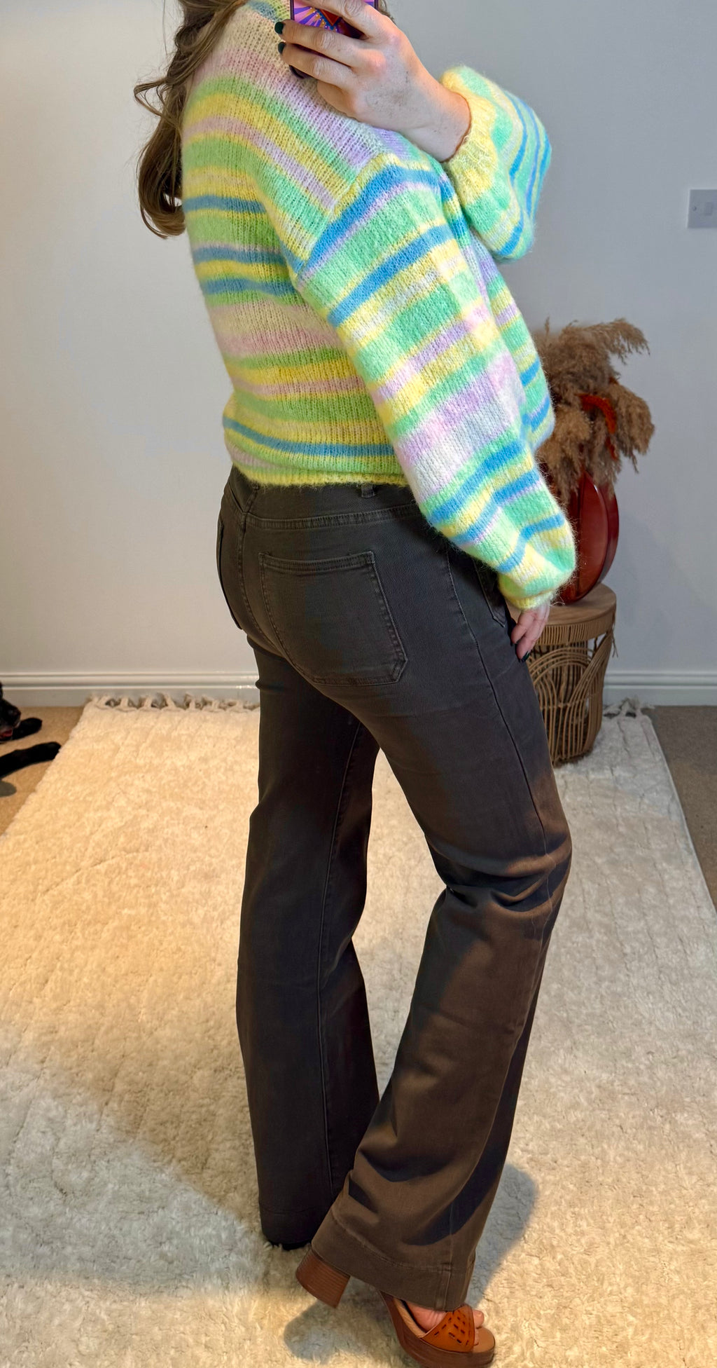 Folyrose Retro Wide Leg Jeans | Soft Chocolate