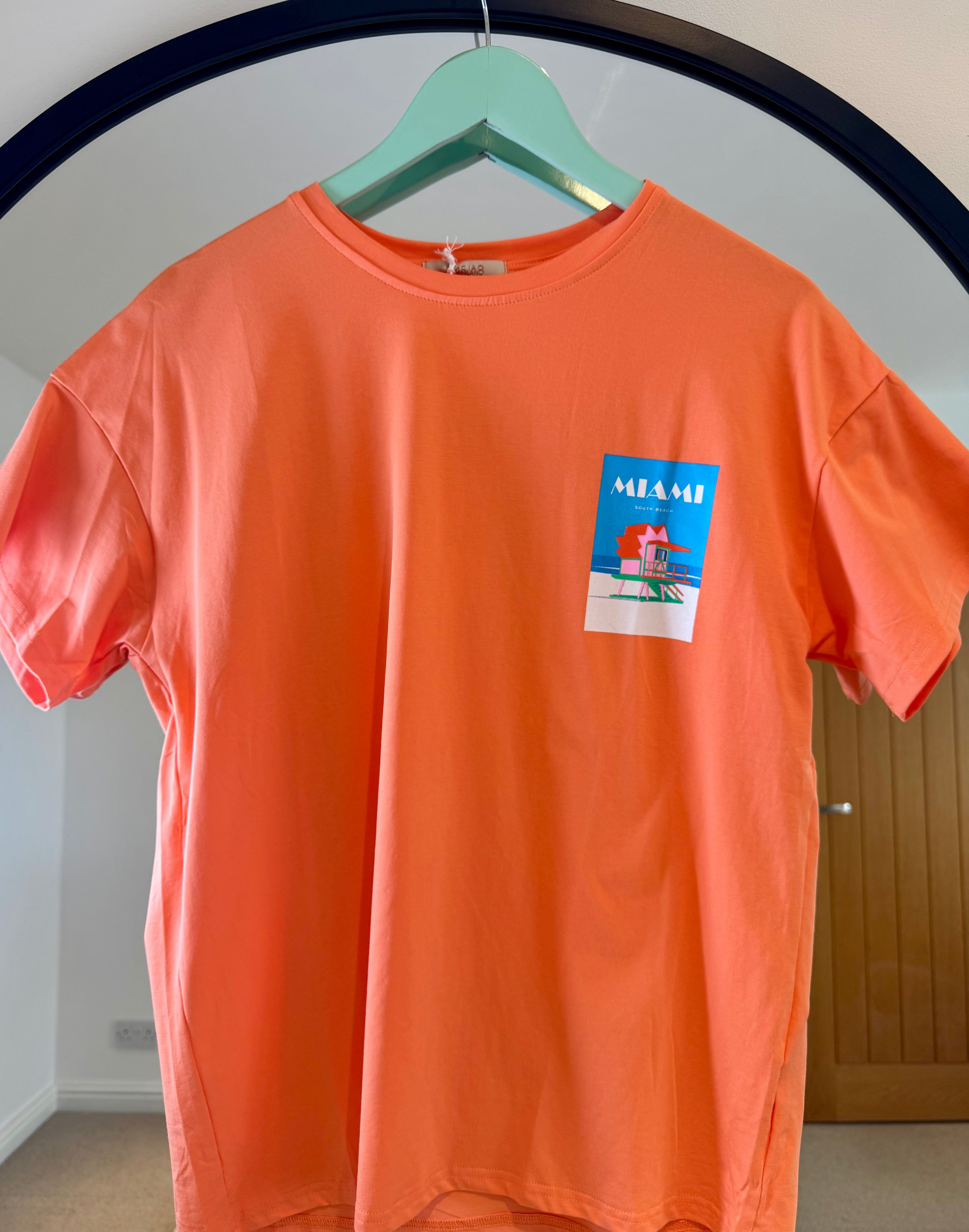 Miami Graphic Tee | Orange