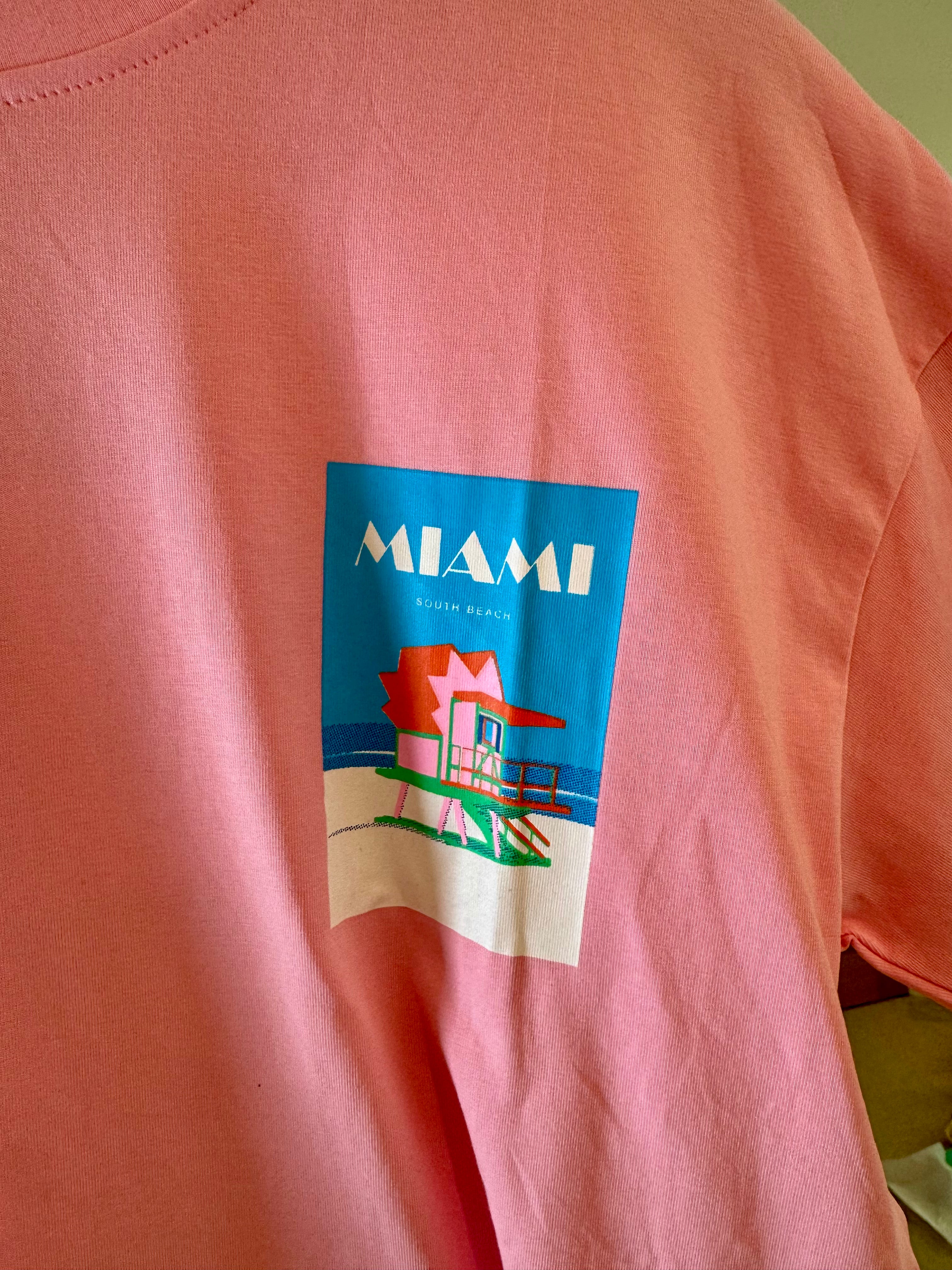 Miami Graphic Tee | Pink