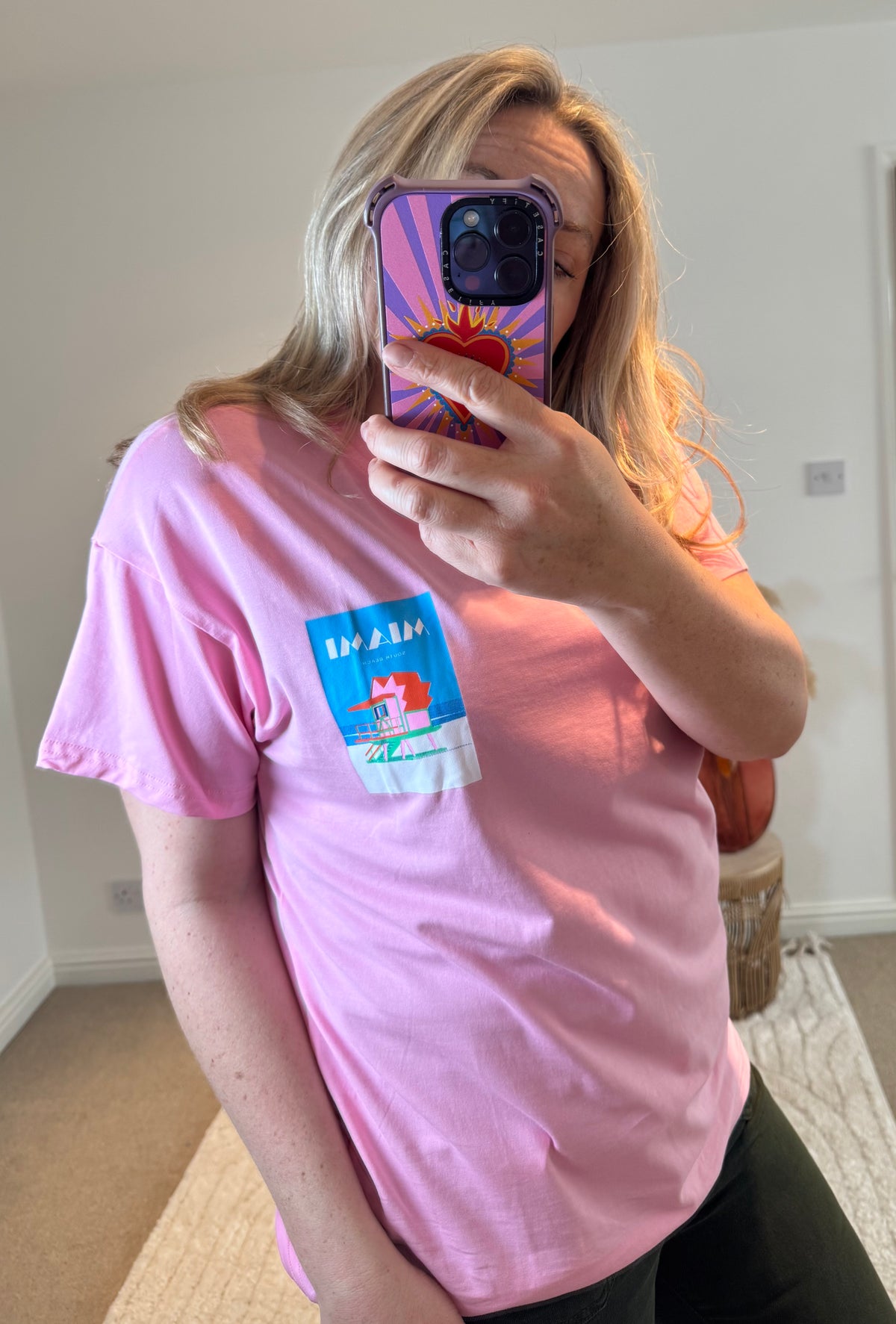 Miami Graphic Tee | Pink