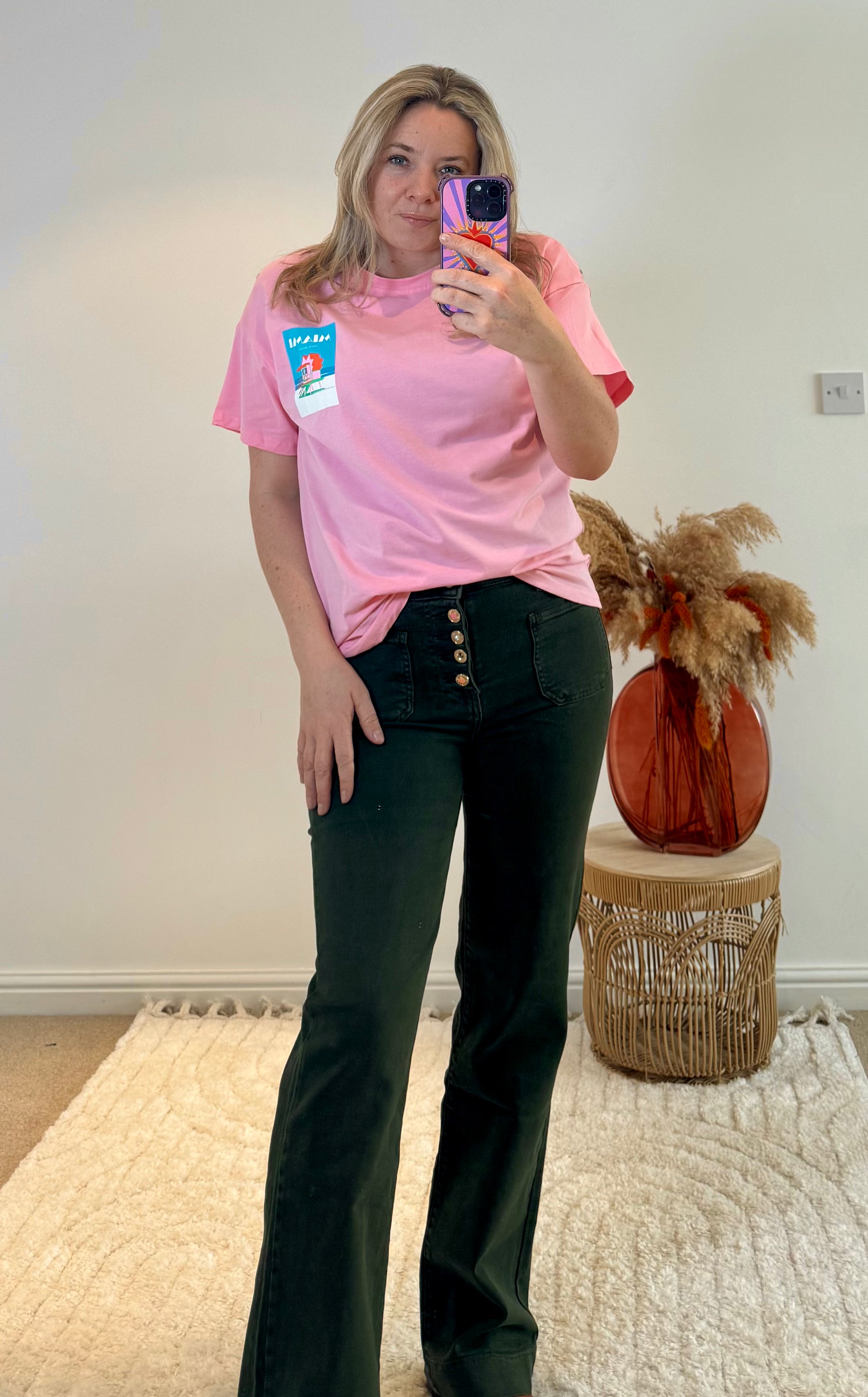 Folyrose Retro Wide Leg Jeans | Dark Khaki