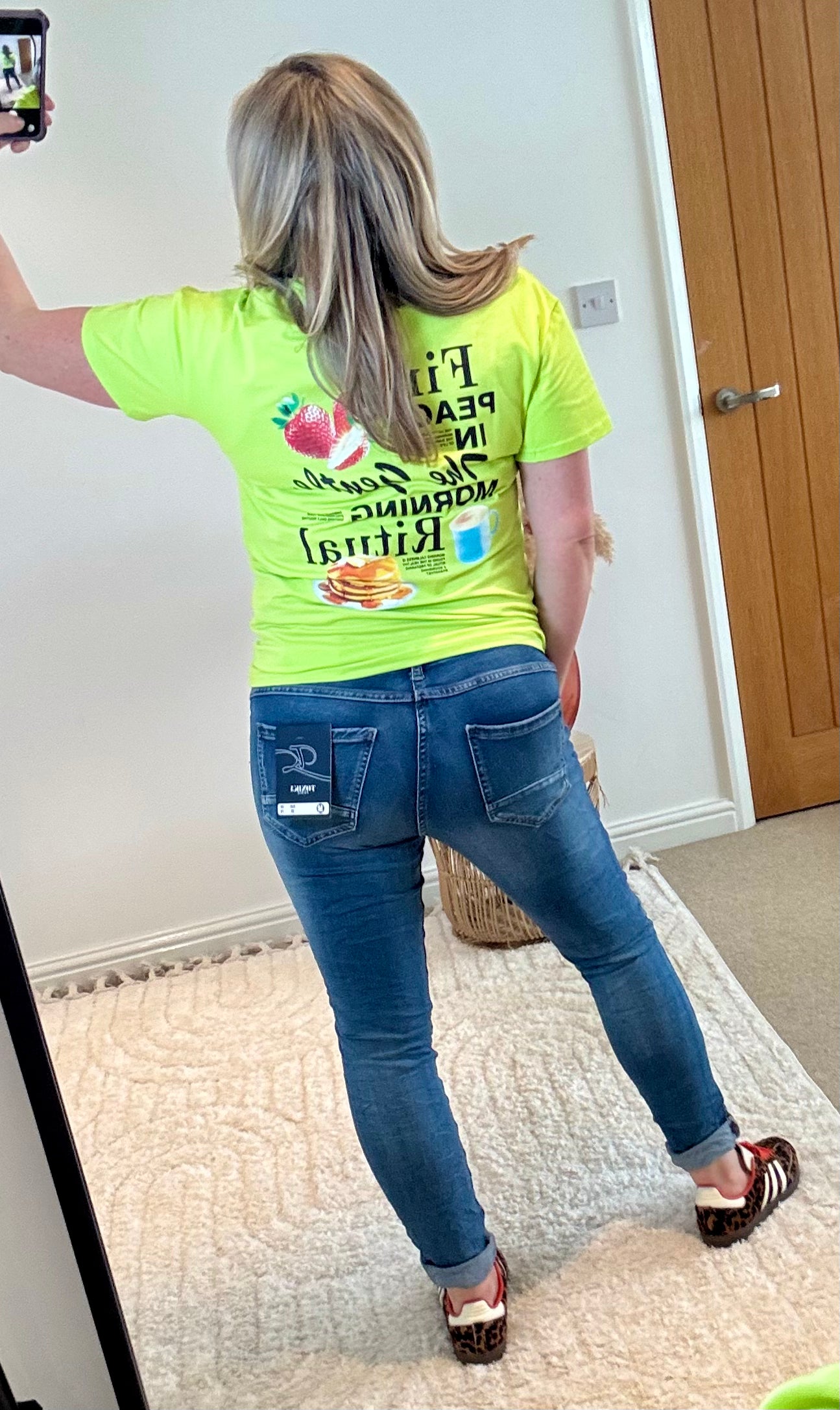 Slim Leg Crinkle Effect Exposed Button Jeans | Blue