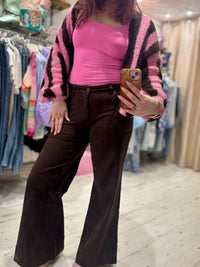 Toxik3 Wide Leg Jeans H2862-1 | Chocolate