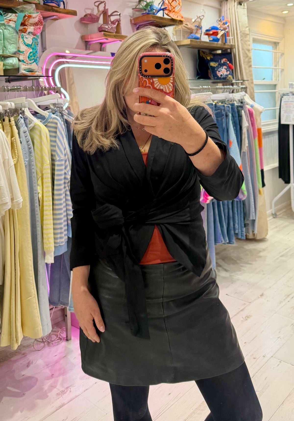 Lightweight Stretch Wrap Jacket | Black