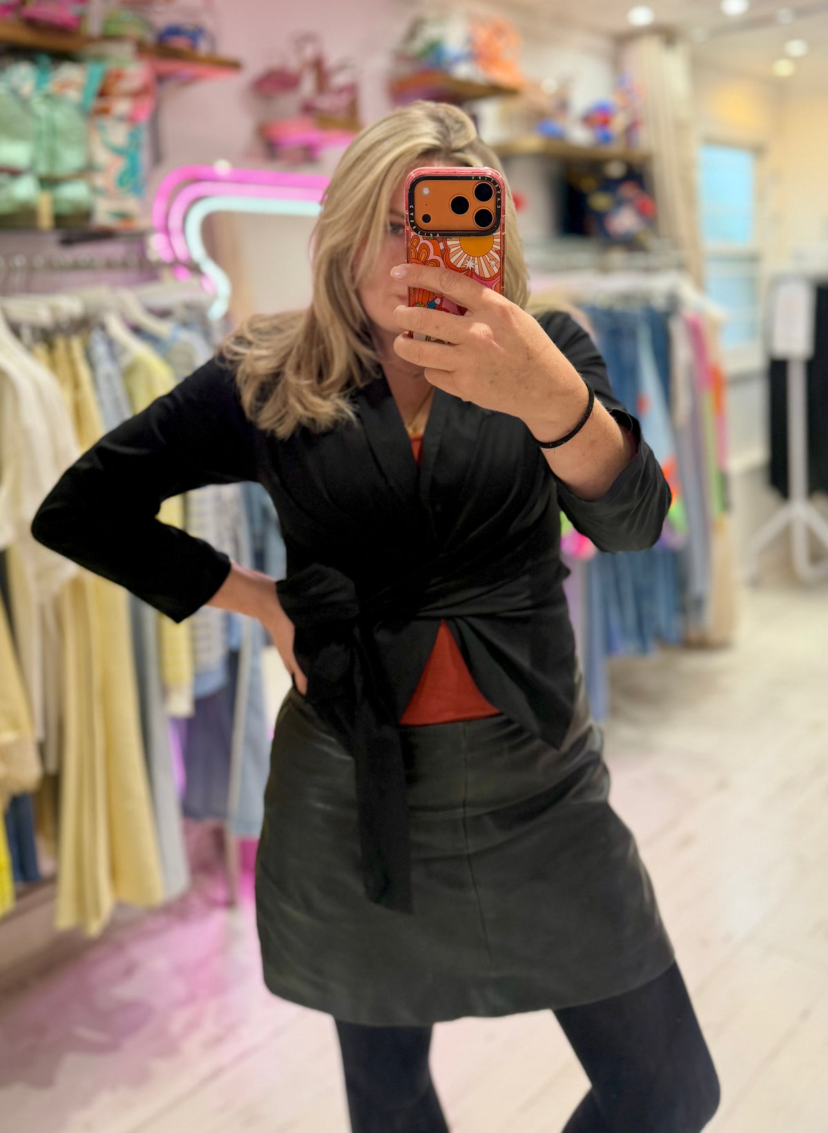 Lightweight Stretch Wrap Jacket | Black