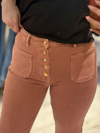 Folyrose Retro Wide Leg Jeans | Dusky Pink