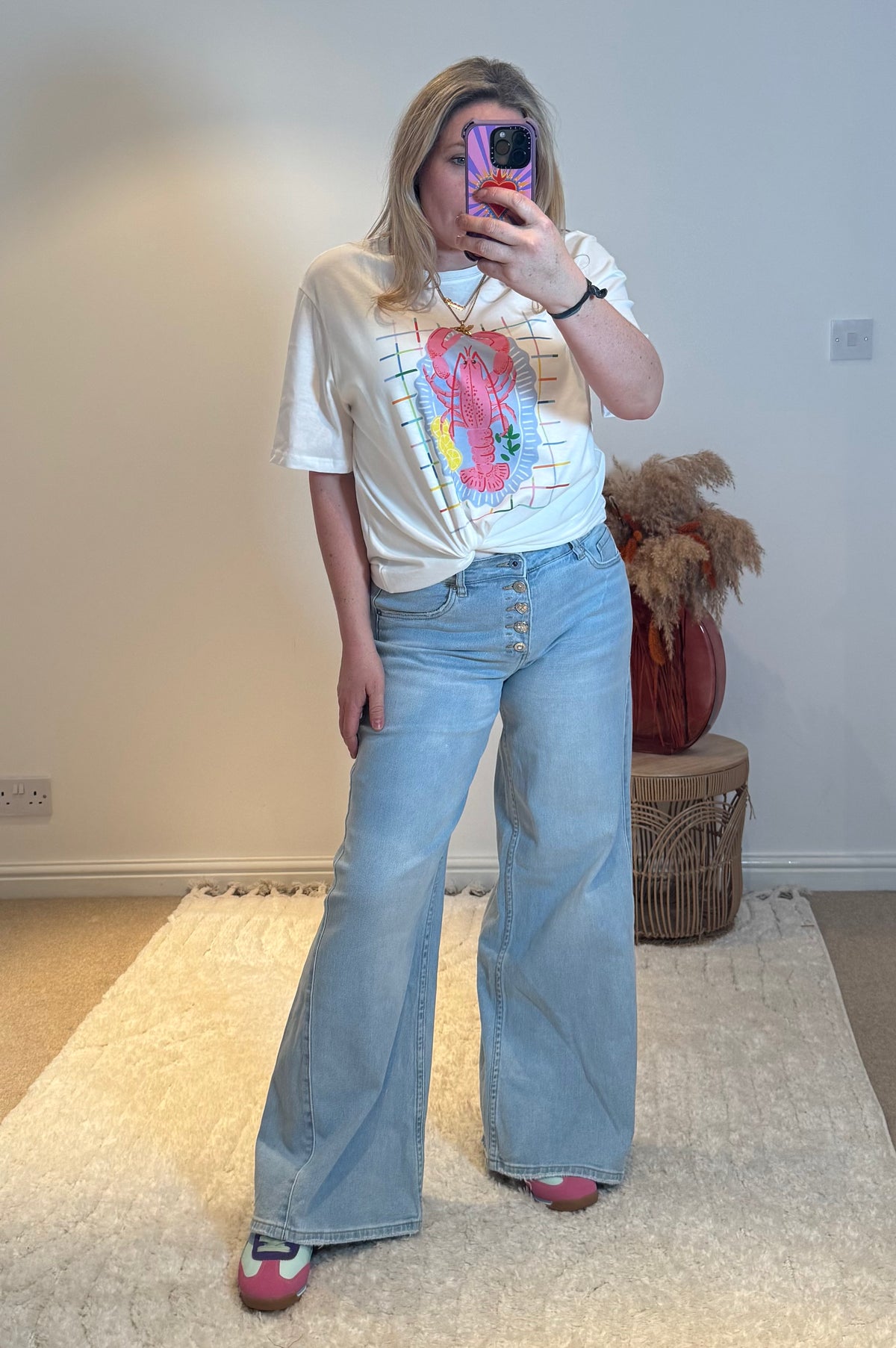 Toxik3 Wide Leg Stretch Jeans with Rhinestone Buttons | Light Wash