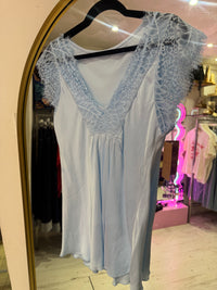 Layla 2 Thicker Strap Lace Camisole | Light Blue