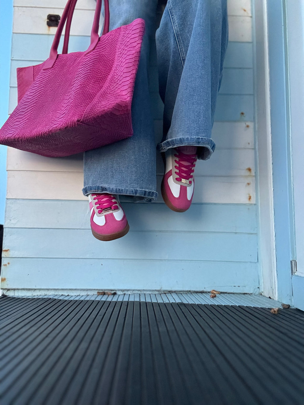 Elle Sport | Retro Sneaker | Pink/White