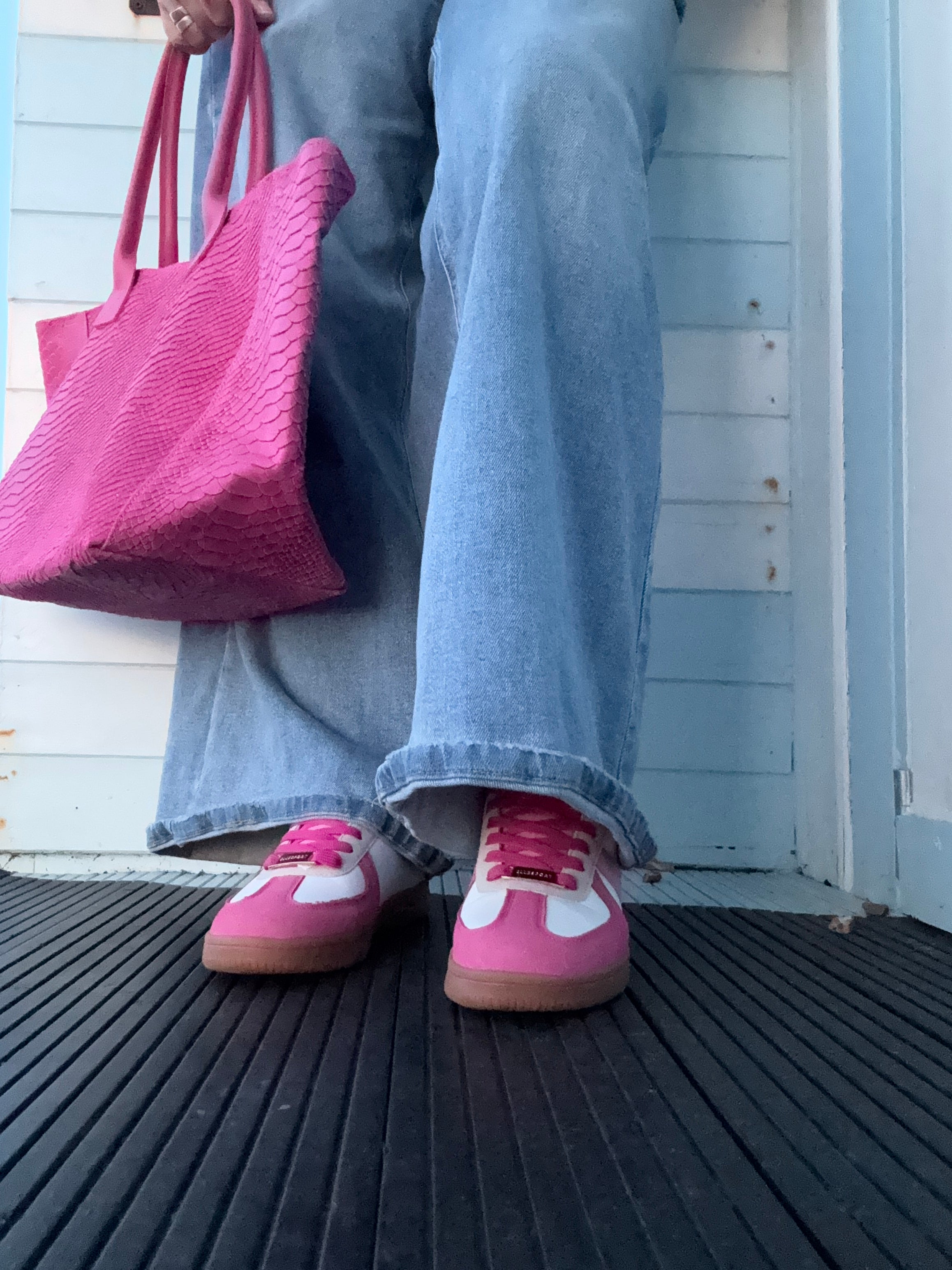 Elle Sport | Retro Sneaker | Pink/White