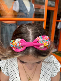 Colourful Embellished Headband | Fuchsia Pink