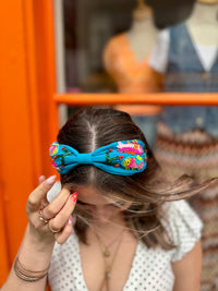 Colourful Embellished Headband | Turquoise