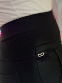 Straight Leg Trousers | Black