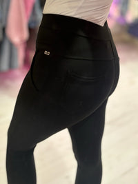 Straight Leg Trousers | Black