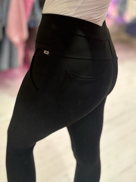 Straight Leg Trousers | Black