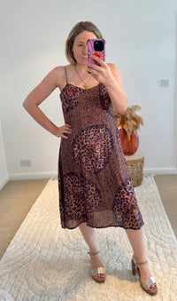 Sienna Sundress | Leopard Tropical Print