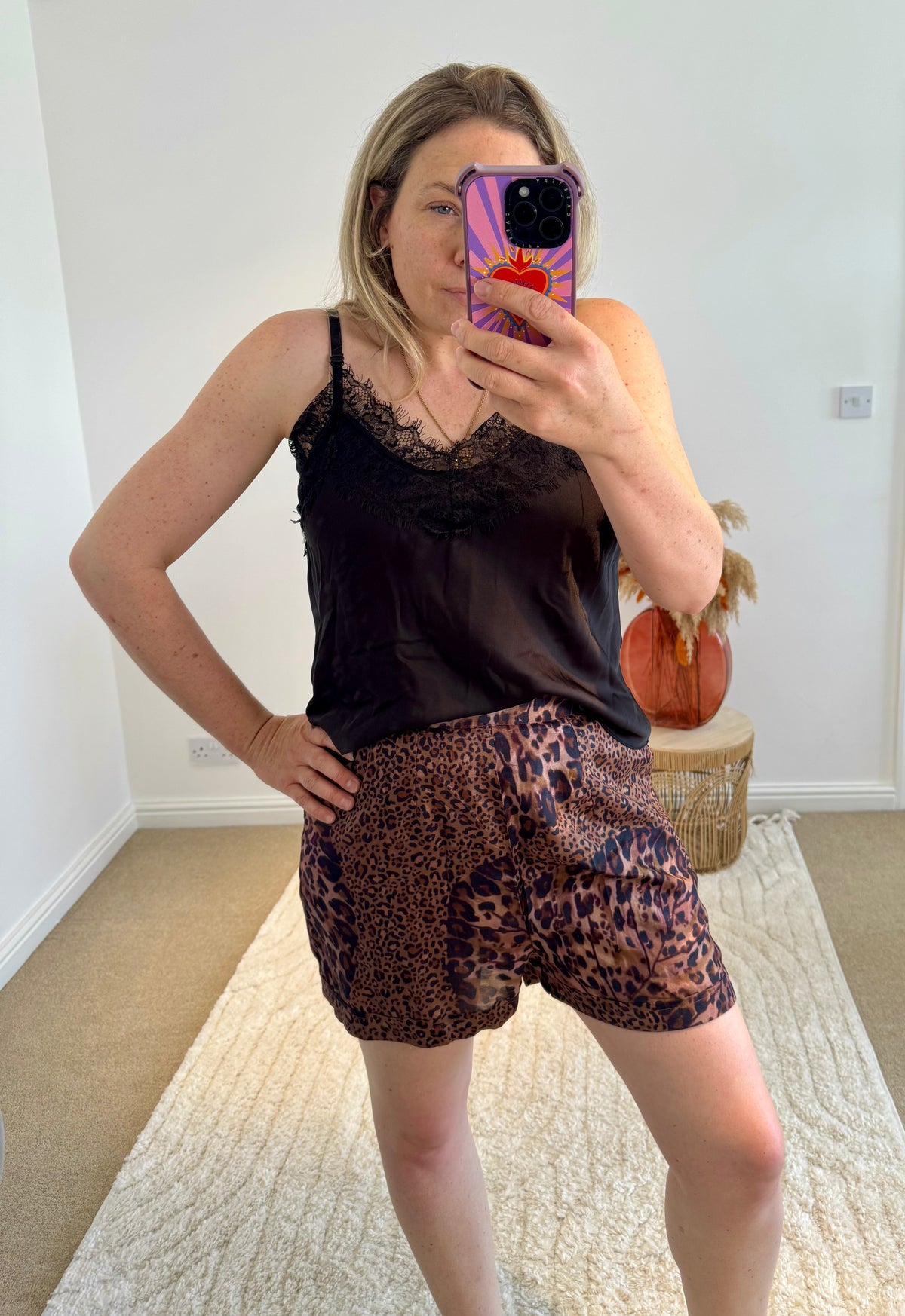 Printed Shorts | Leopard Tropical Print