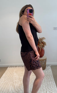 Printed Shorts | Leopard Tropical Print