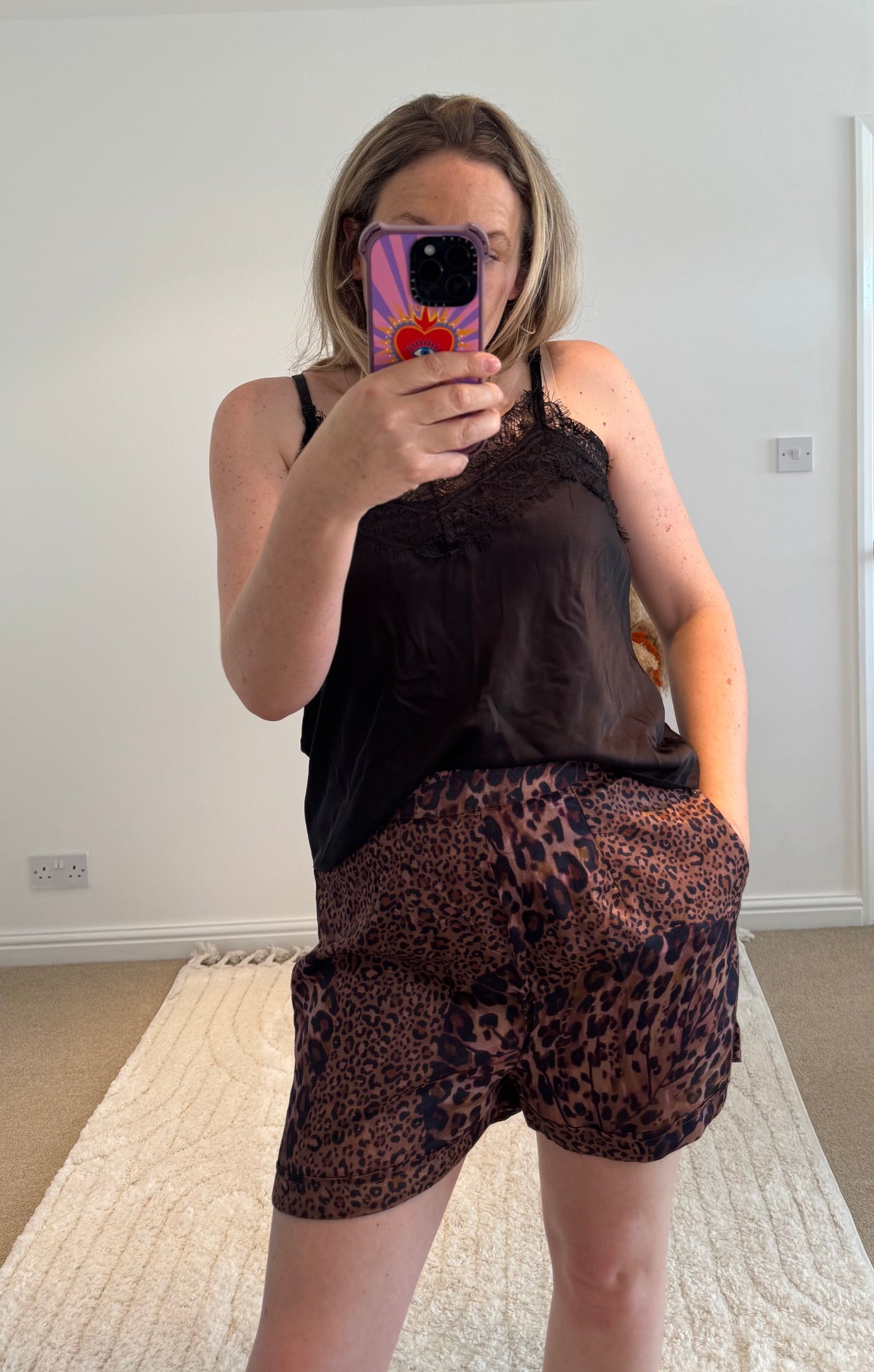 Printed Shorts | Leopard Tropical Print
